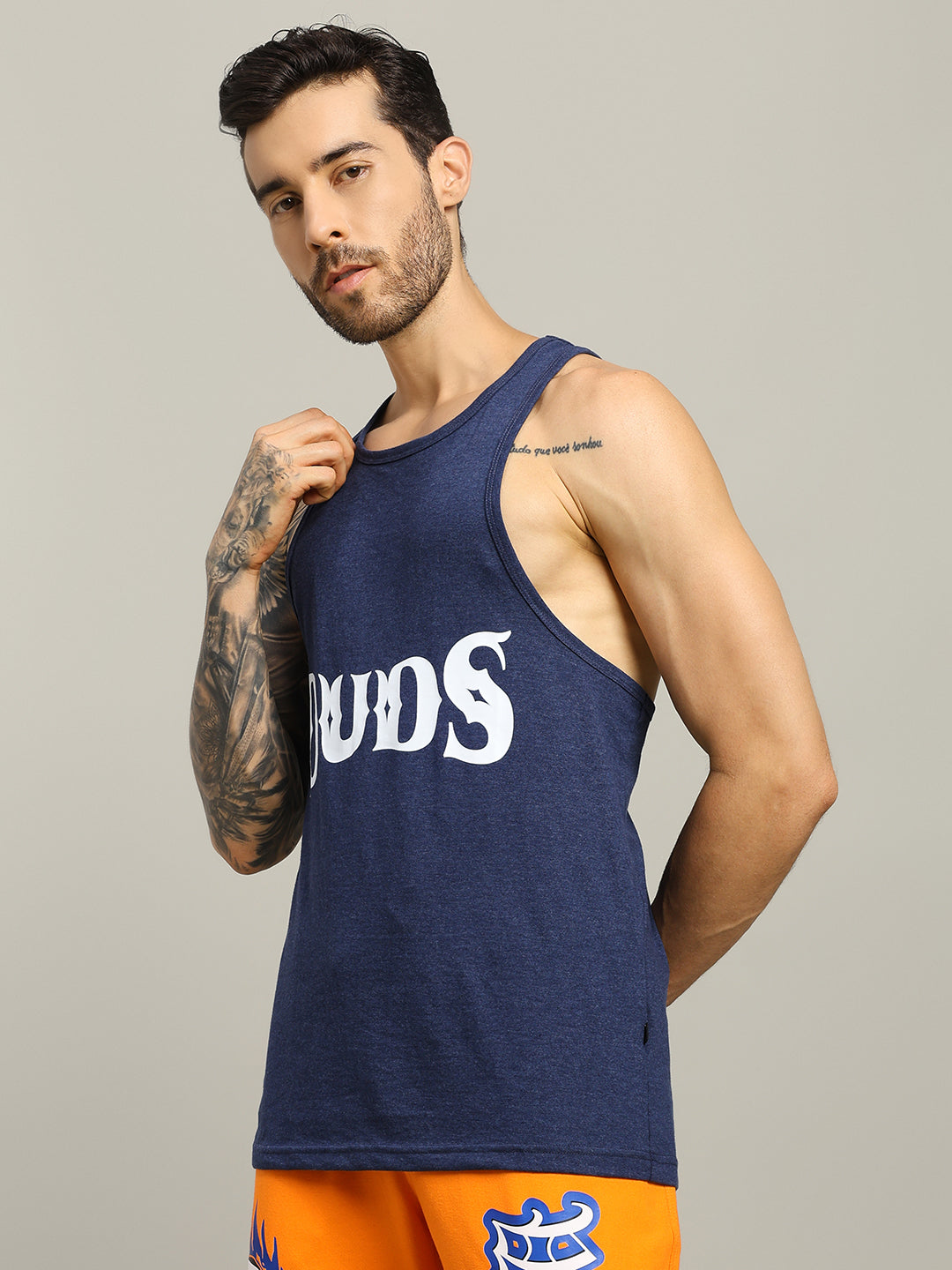 ZEMPA FITNESS GYM T-SHIRT (BLUE)
