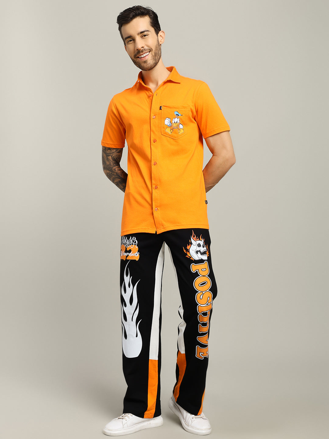 DELLA REGULAR FIT SHIRT (ORANGE)