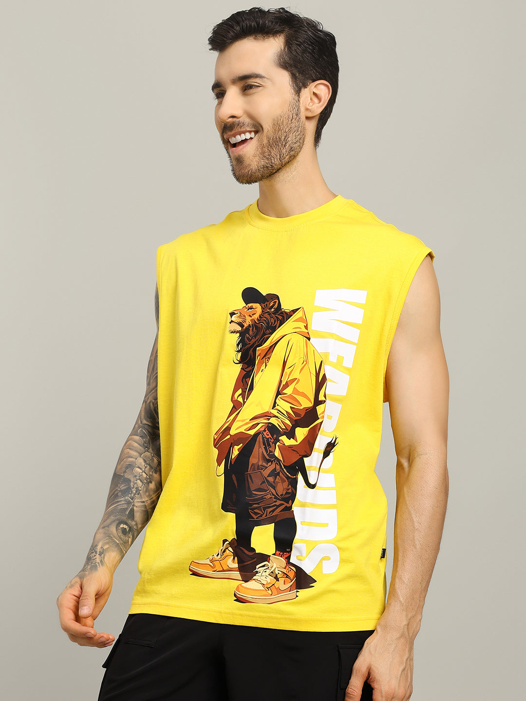 STREET LION GYM T-SHIRT (YELLOW)