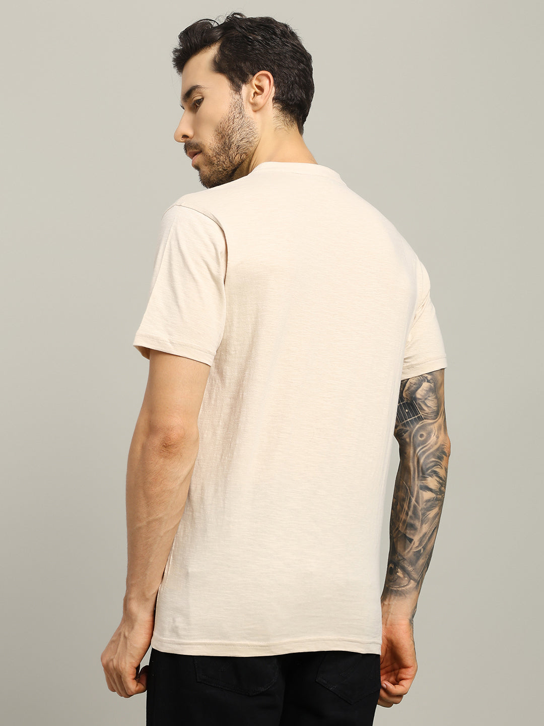ALBET REGULAR FIT T-SHIRT (BEIGE)