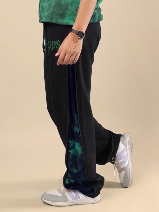 ZIPPER PANEL JOGGER FOR BOYS & GIRLS (GREEN)