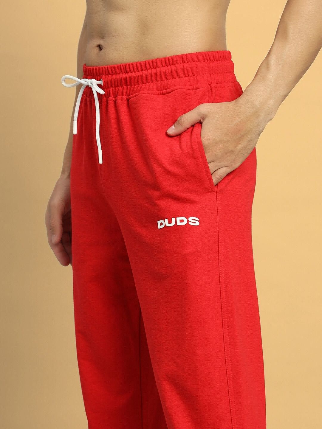 EDDIE CONTRAST JOGGERS (RED)