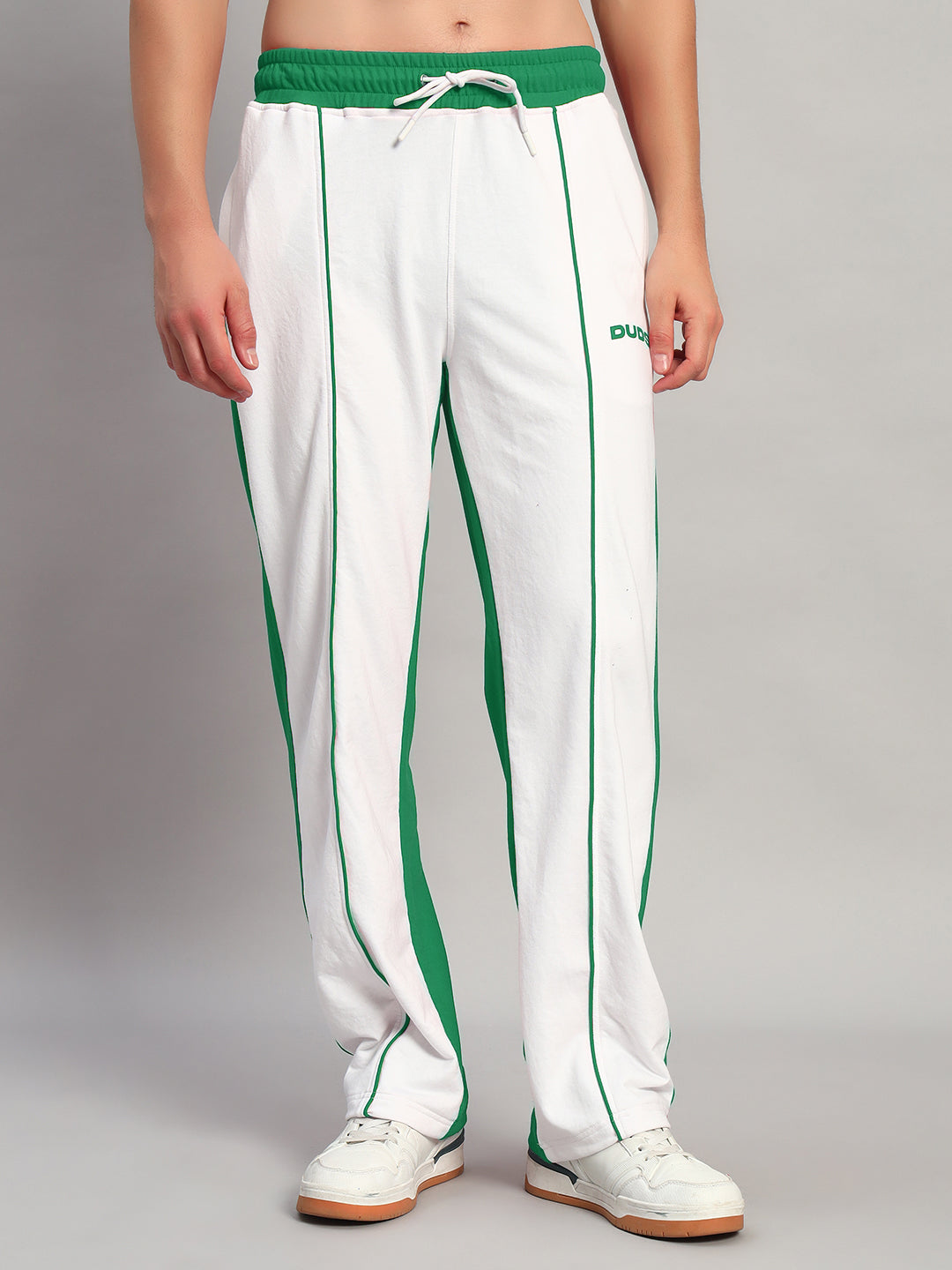 LAGOON RELAXED FIT JOGGERS (WHITE GREEN)