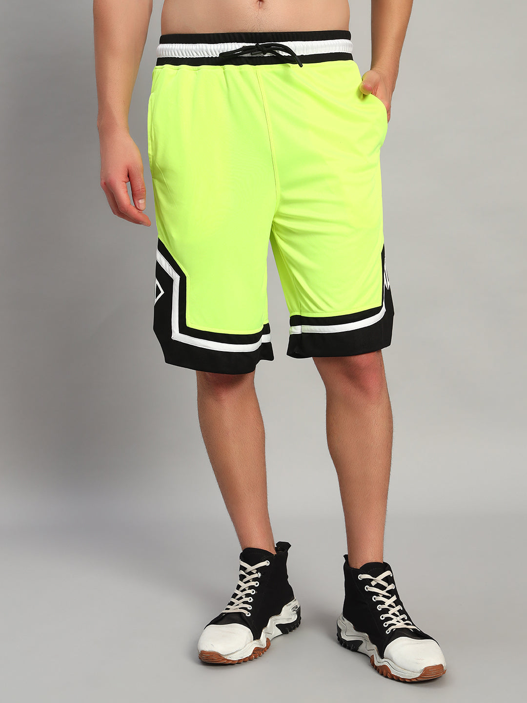 ARMADO REGULAR FIT SHORTS (NEON GREEN)