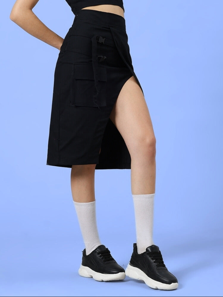 WOMEN'S COOKSEY DESIGNER SKIRT (BLACK)