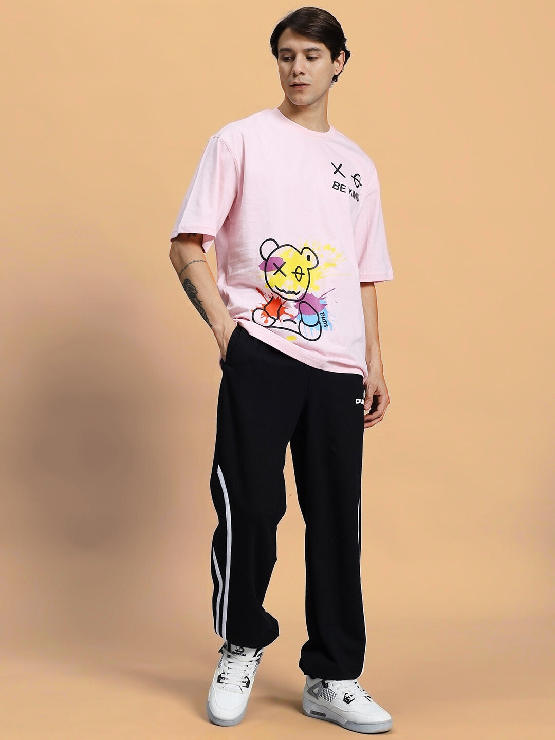 MEGASTAR 2 STRIPE JOGGER (BLACK)