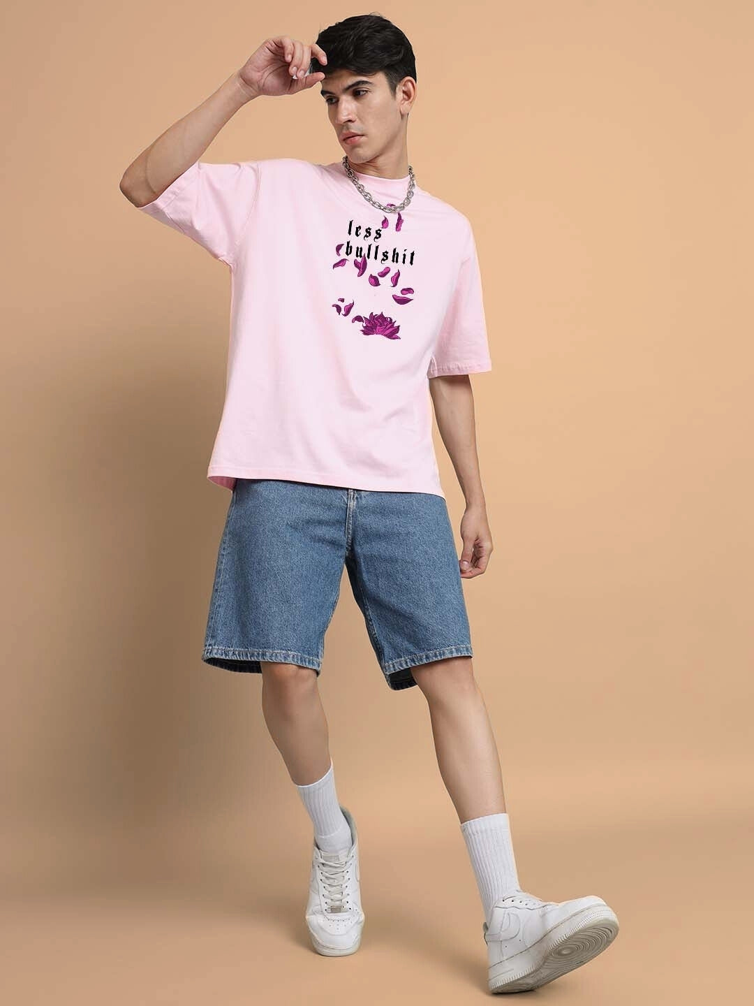 Moaning Tigress Over-Sized T-Shirt (Pink)