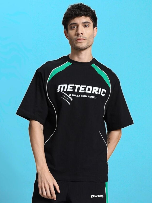 METEORIC OVER-SIZED T-SHIRT (BLACK)