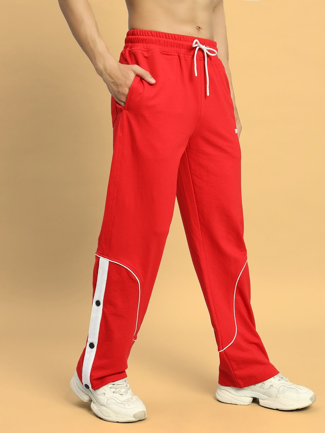 EDDIE CONTRAST JOGGERS (RED)