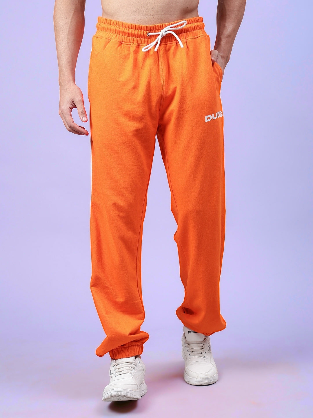 HIGH POINT CONTRAST JOGGERS (ORANGE-WHITE)
