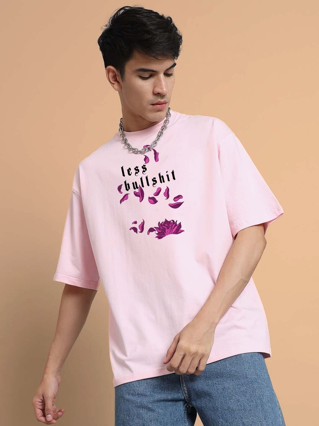 Moaning Tigress Over-Sized T-Shirt (Pink)