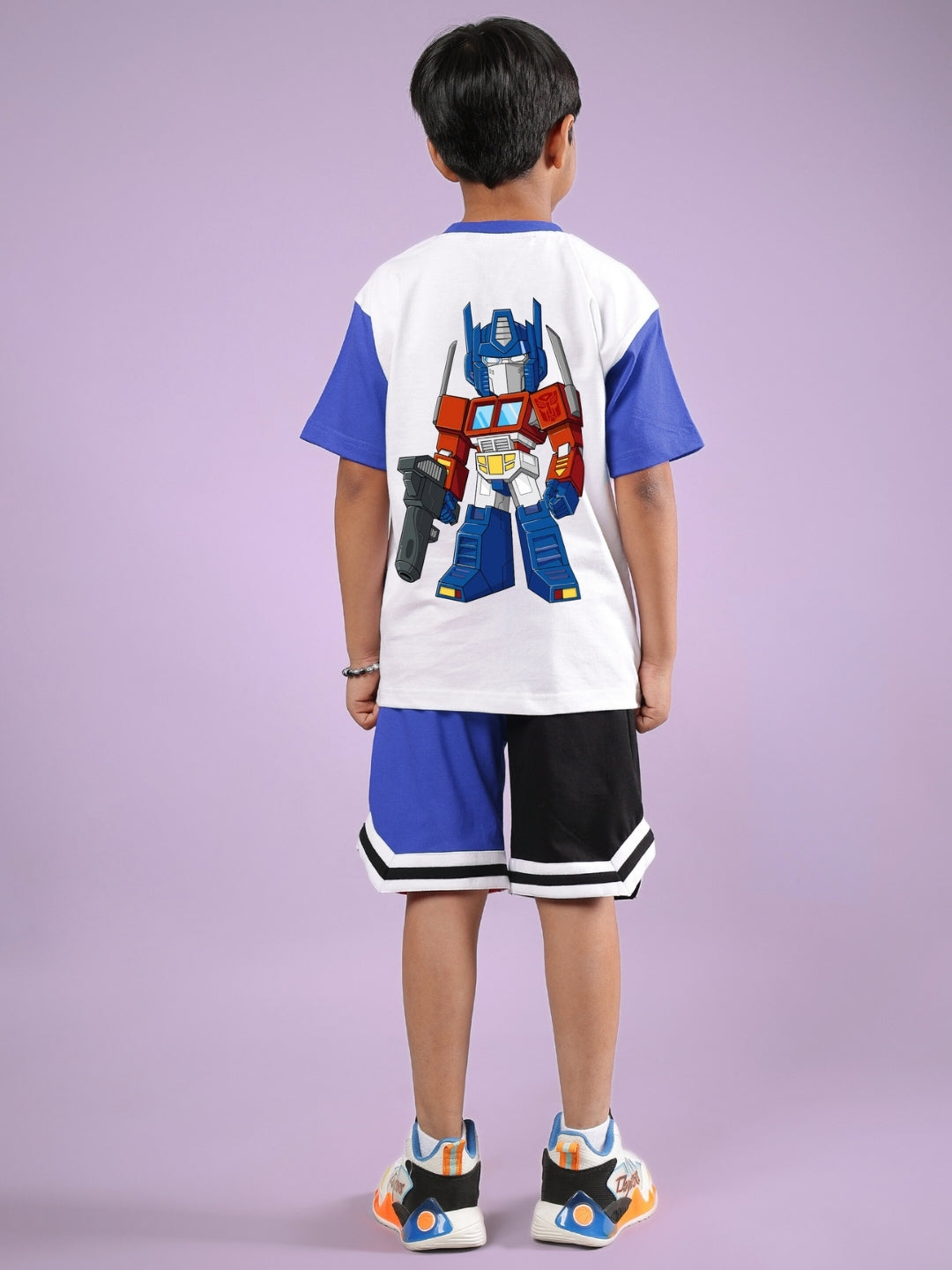 OPTIMUS PRIME CO-ORD FOR BOYS & GIRLS (WHITE BLUE)