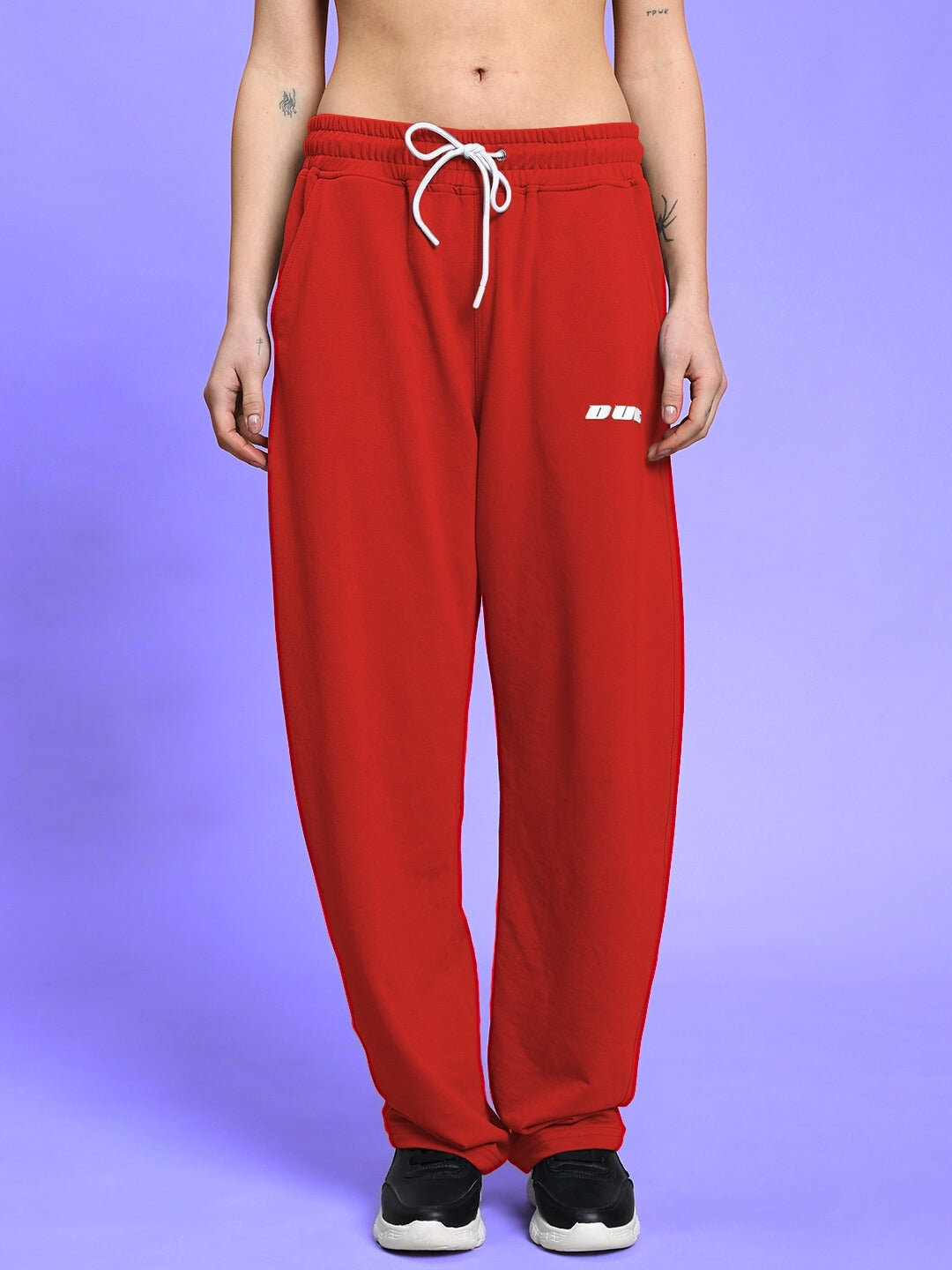 WOMEN'S LIA CO-ORD SET (BLACK-RED)