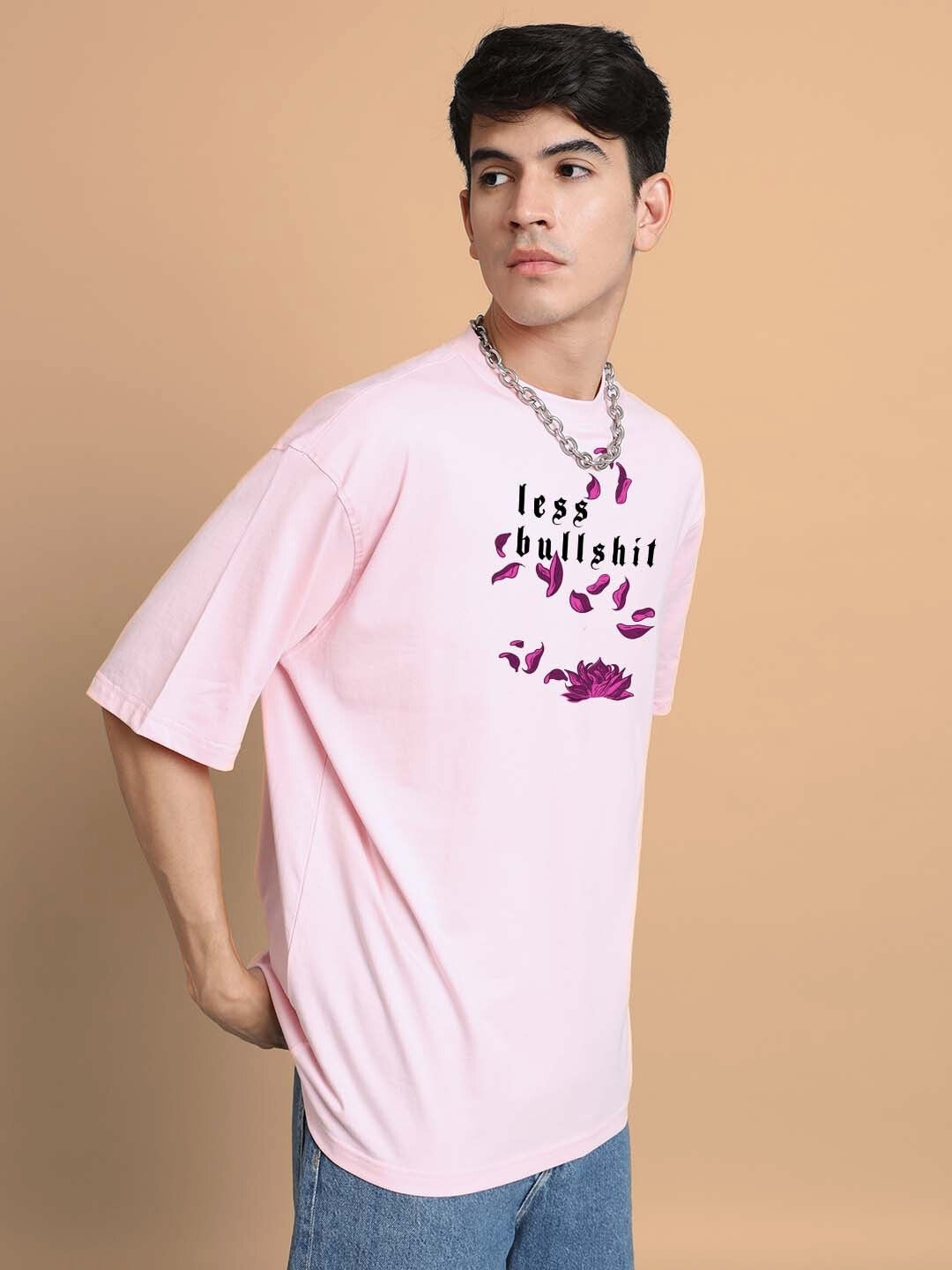Moaning Tigress Over-Sized T-Shirt (Pink)