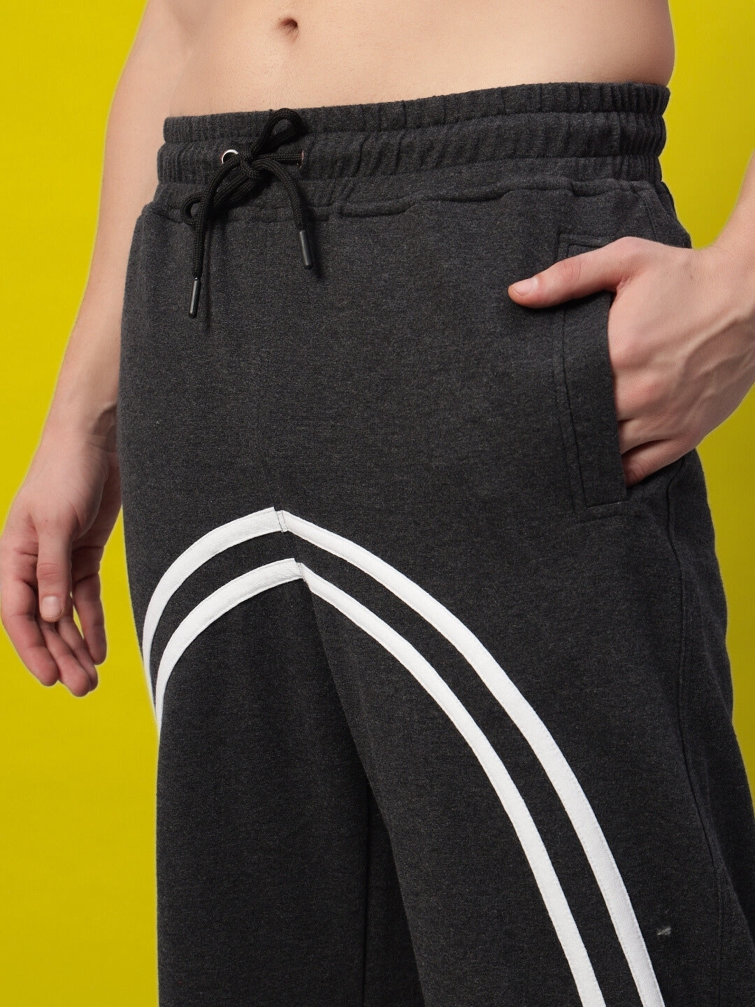 BRONCO SLIT ZIPPER JOGGERS (DARK GREY)