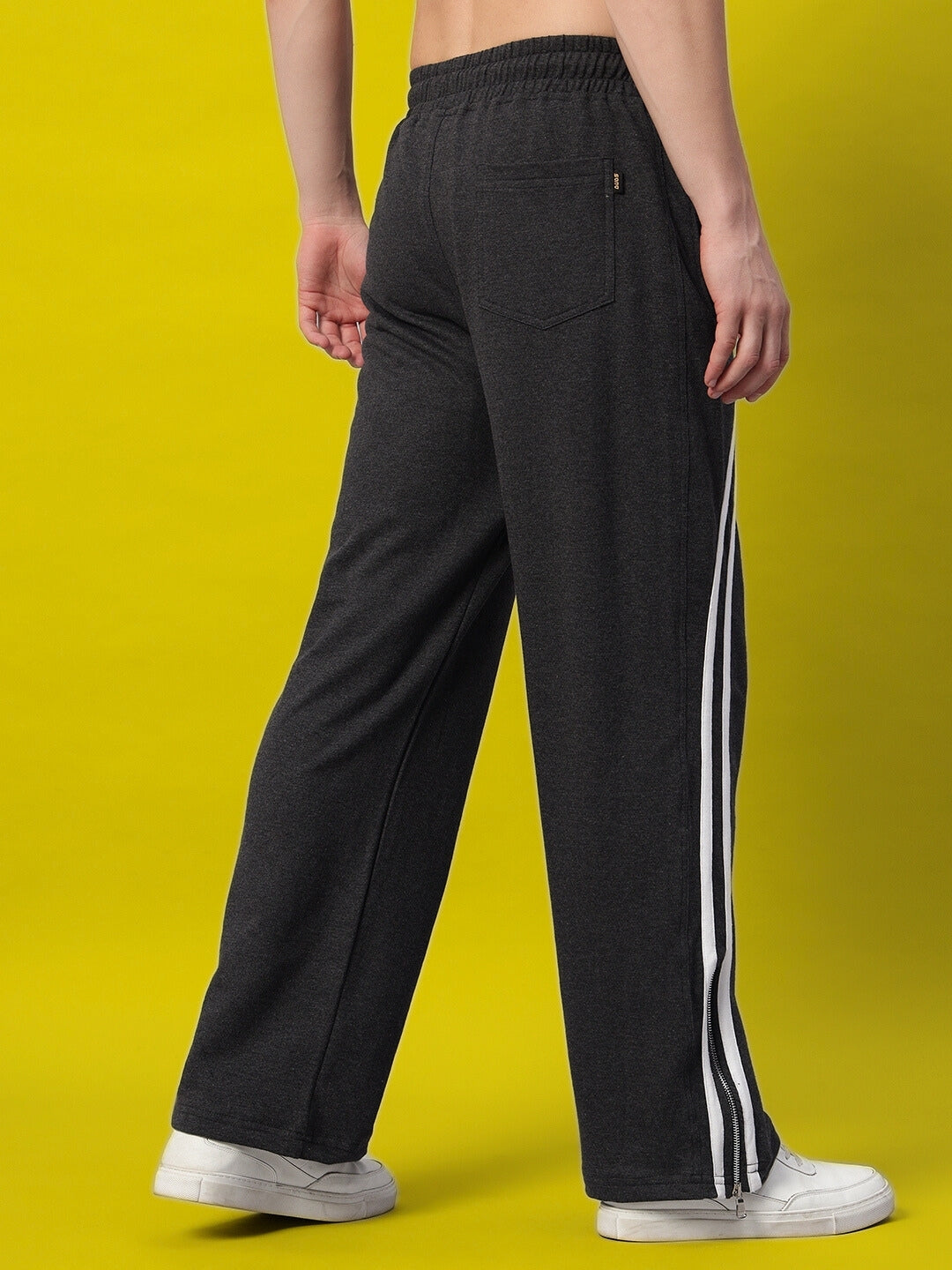 BRONCO SLIT ZIPPER JOGGERS (DARK GREY)