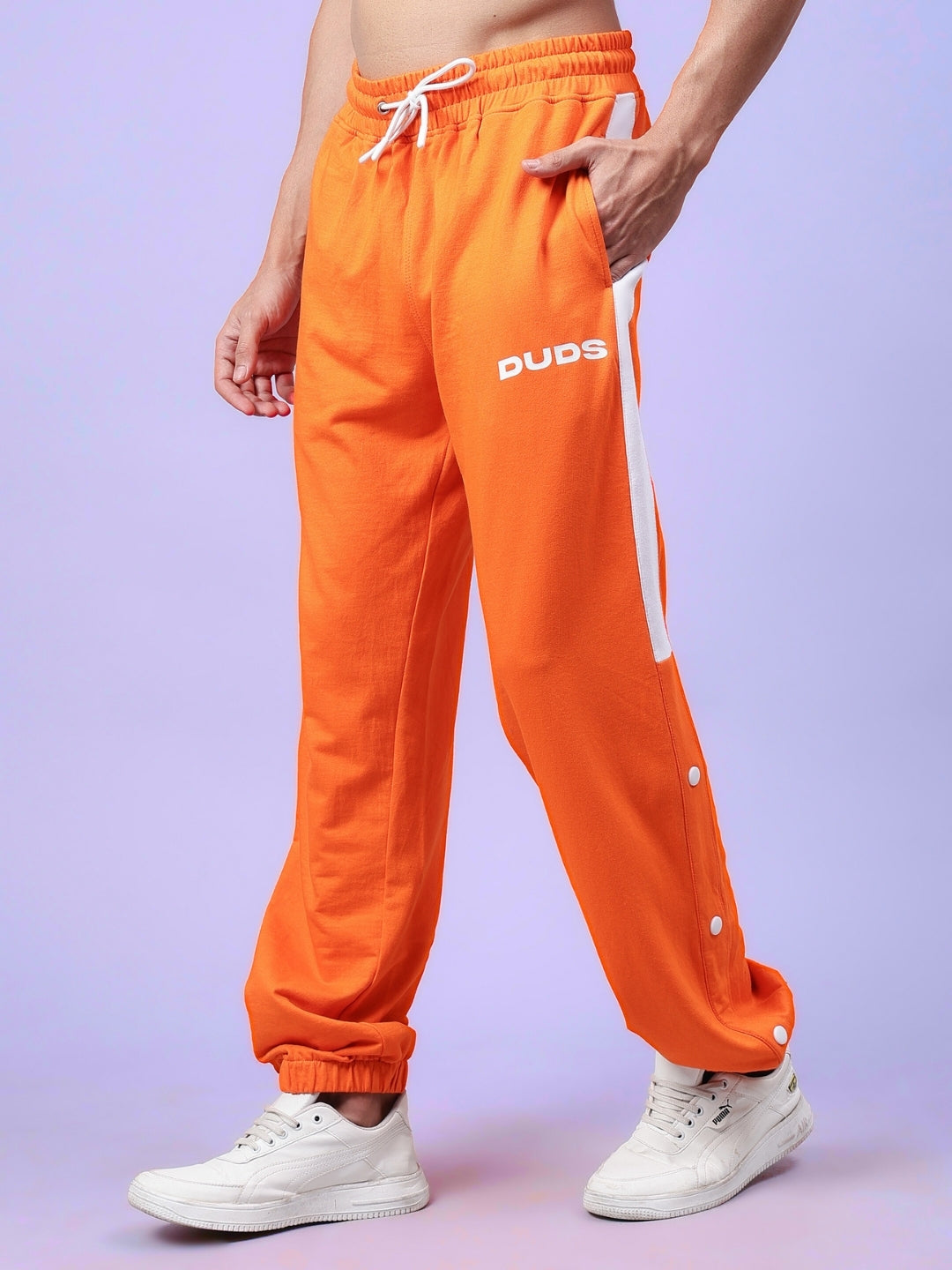 HIGH POINT CONTRAST JOGGERS (ORANGE-WHITE)