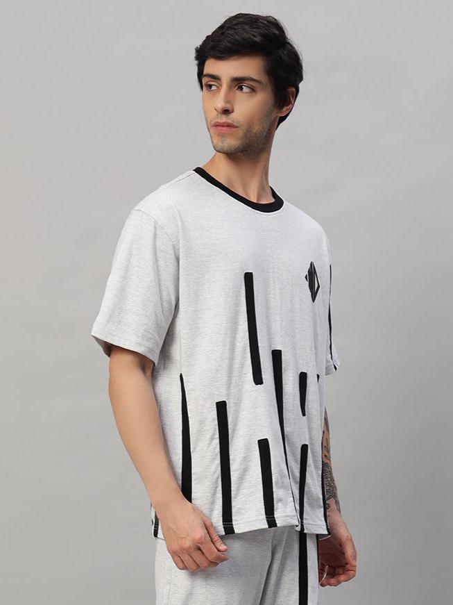 BASTILLE OVERSIZED T-SHIRT (MELANGE GREY)