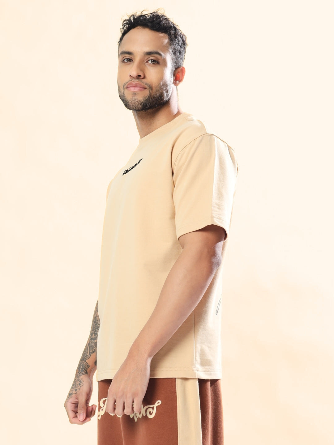 More 777 Over-Sized T-Shirt (Beige)