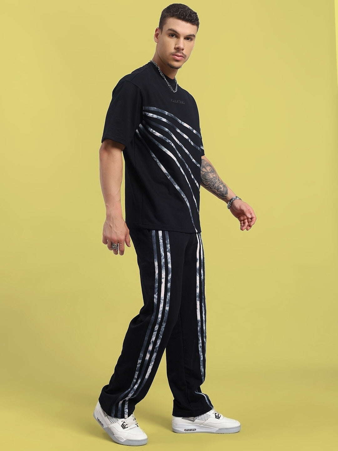 FLICKER OVERSIZED CO-ORD SET (BLACK)