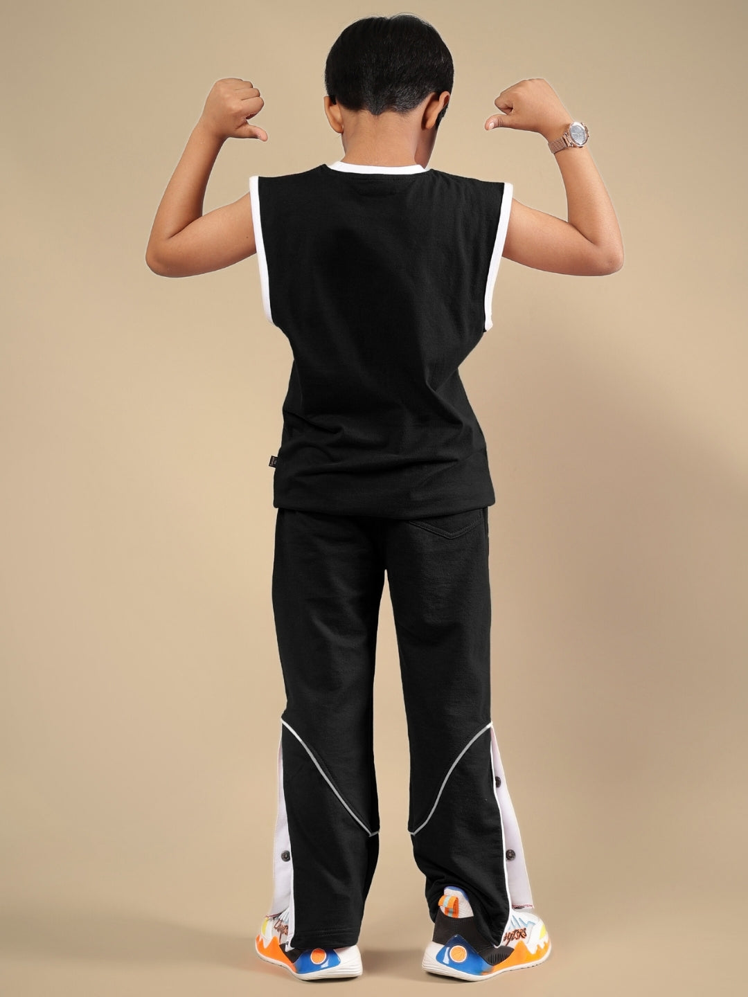 WILD PLANET CO-ORD FOR BOYS & GIRLS (BLACK)