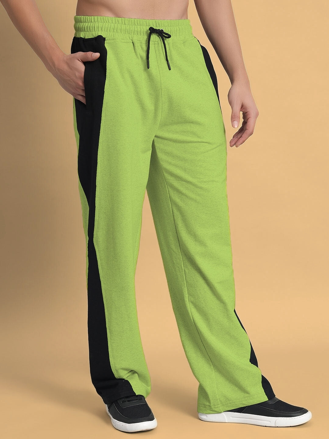 REVIVE SIDE CONTRAST JOGGERS (NEON GREEN)