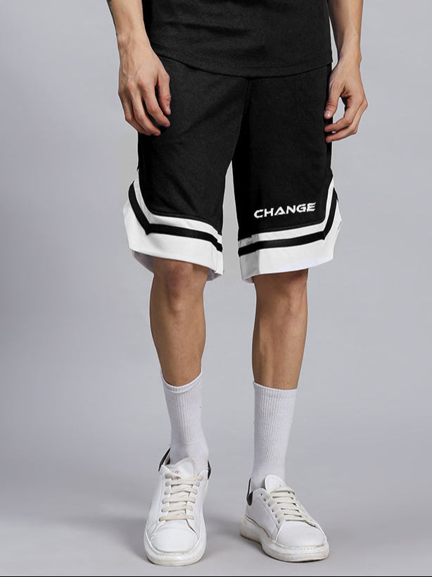 CHANGE YOUR LOOKS REGULAR FIT SHORTS (BLACK)
