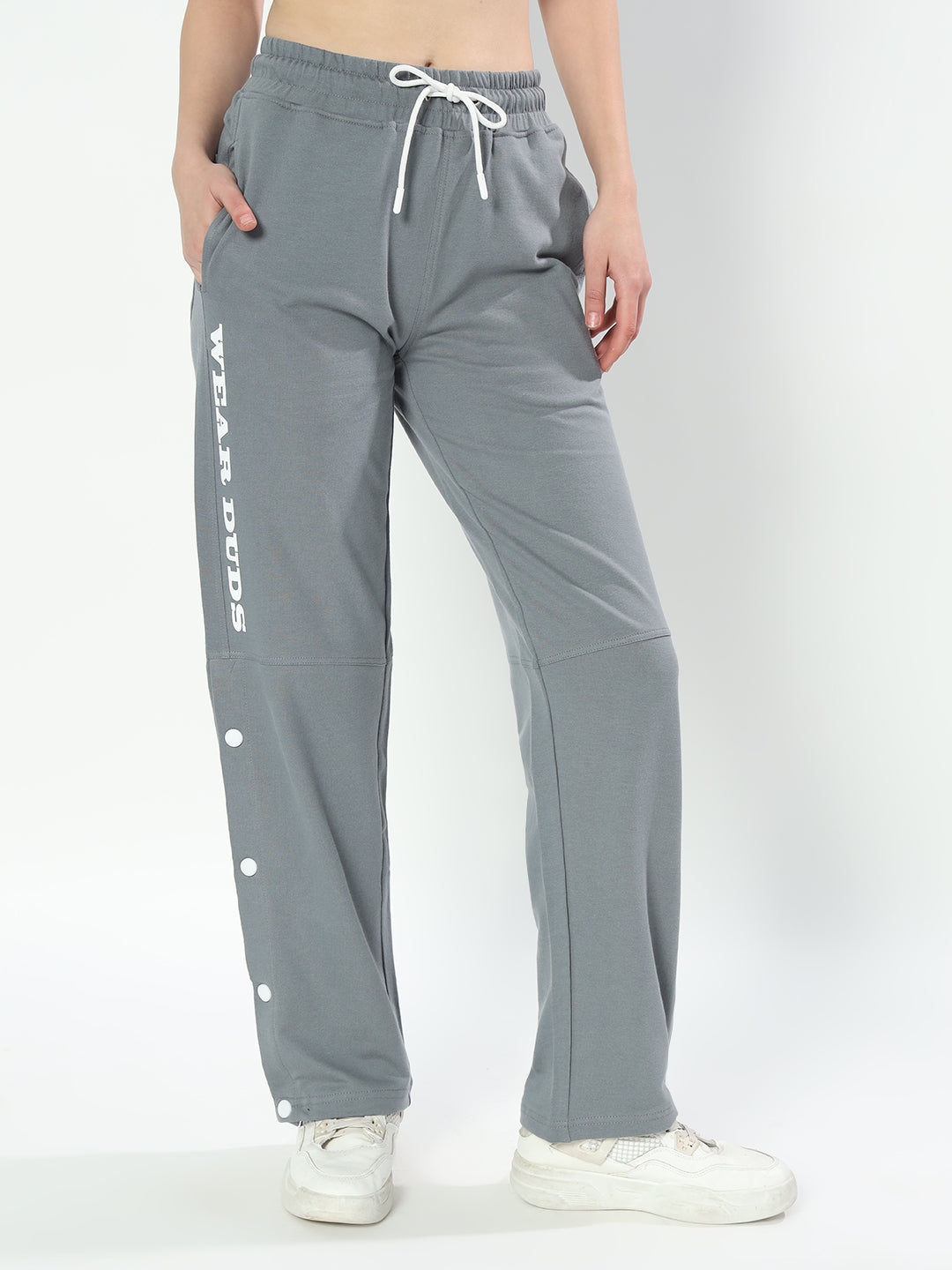 WOMEN'S  RACER JOGGERS (GREY)