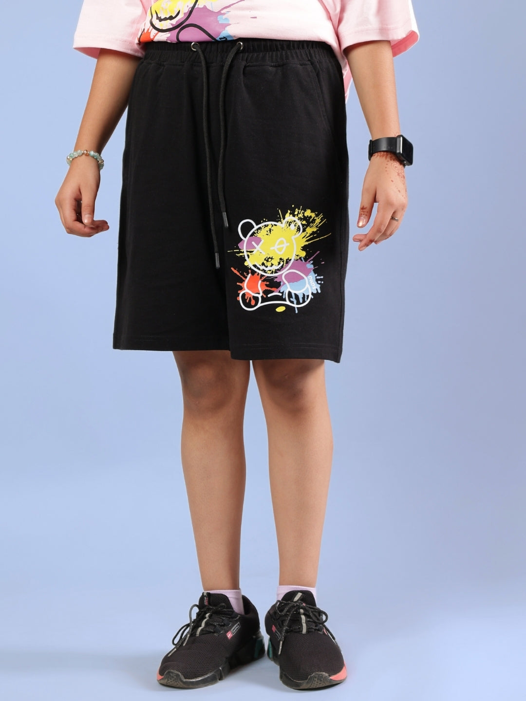 BE KIND SHORTS FOR BOYS & GIRLS (BLACK)