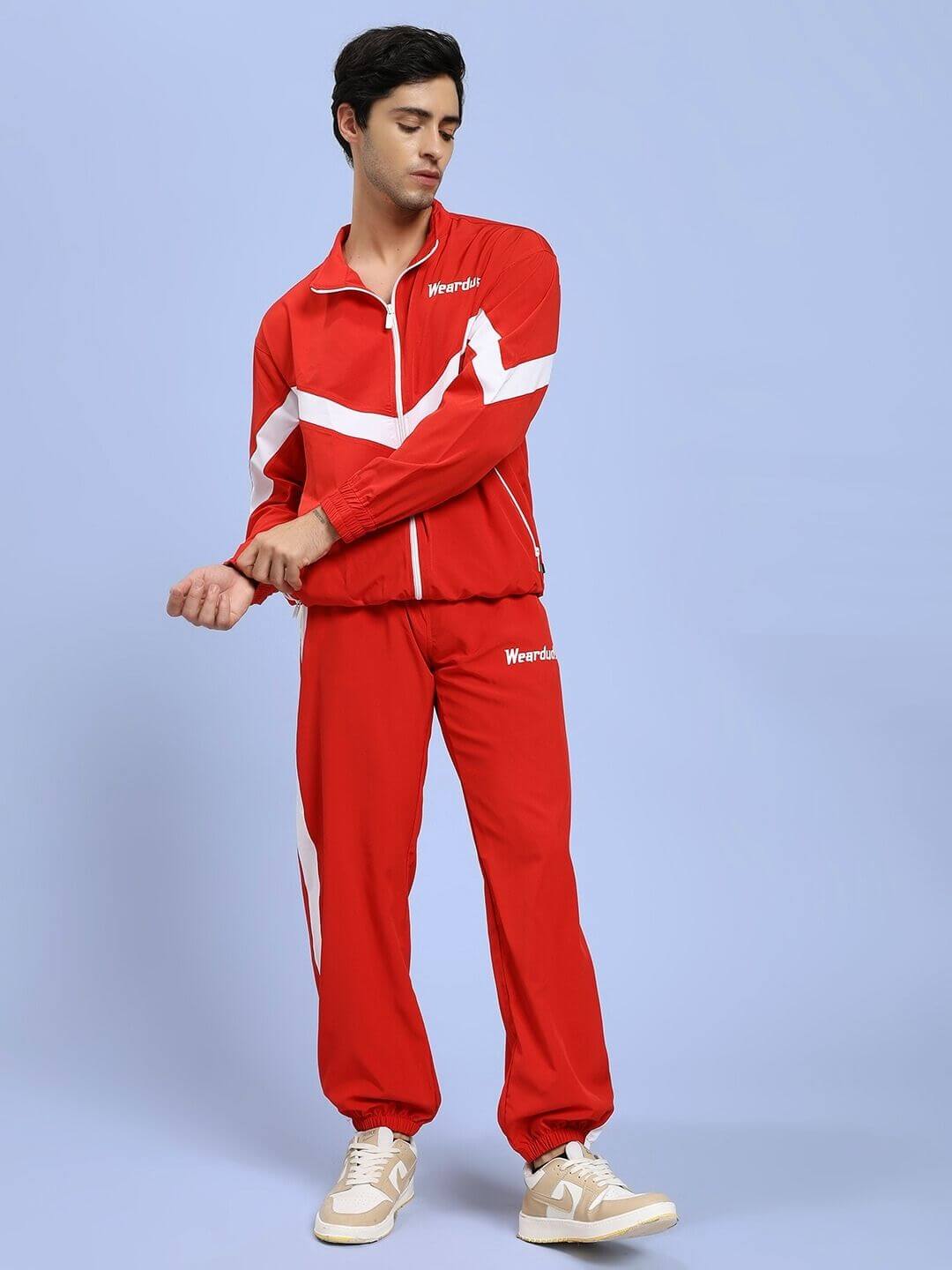 ROYAL COMFORT RELAXED FIT CO-ORD SET RED