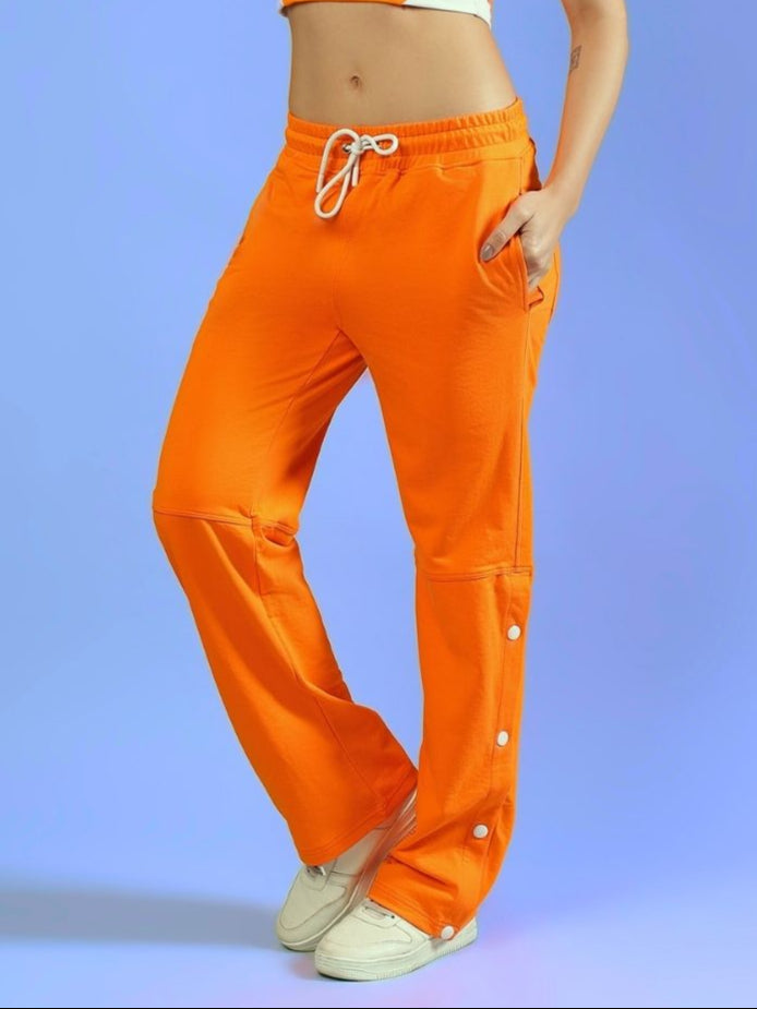 WOMEN'S RACER JOGGERS (ORANGE)