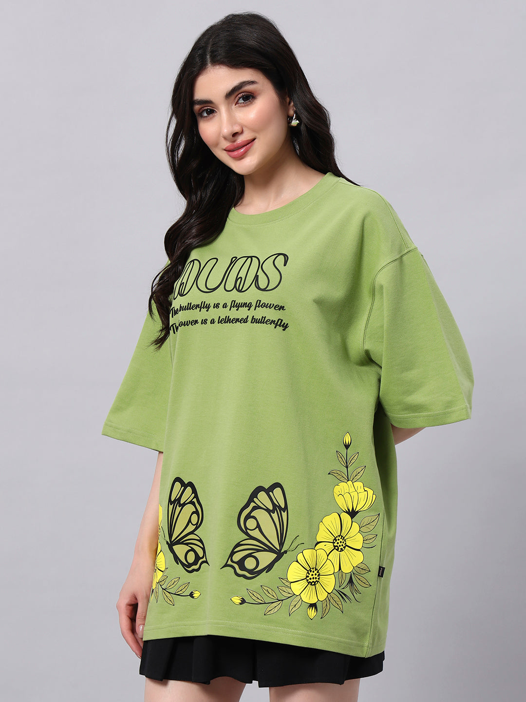 WOMEN'S IKON BUTTERFLY T-SHIRT (GREEN)