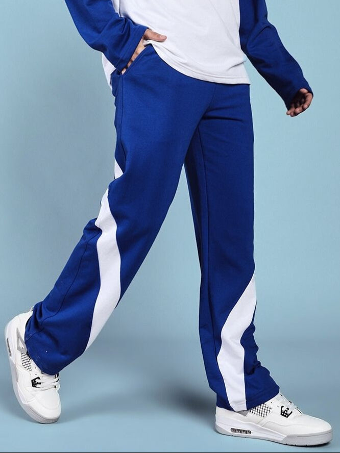 CELESTINE COOL RELAXED FIT JOGGER (BLUE-WHITE)