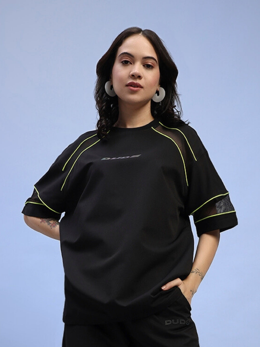 WOMEN'S SALVO REGULAR FIT T-SHIRT (BLACK)
