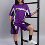 Women's Fifa Colorblock  Co-Ord Set (Purple)