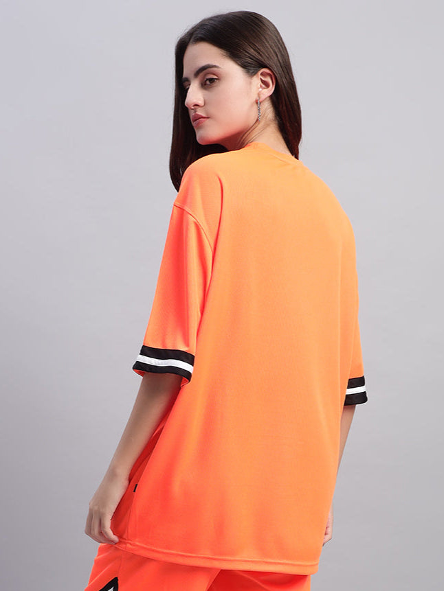 Women's Chronic Over-Sized T-Shirt (Orange)
