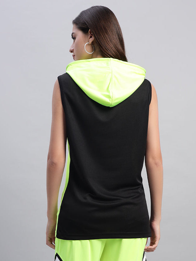 WOMEN'S FRANKY GYM T-SHIRT (NEON GREEN)