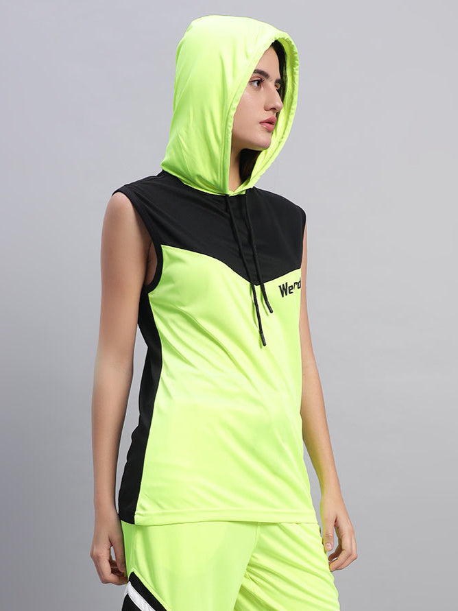 WOMEN'S FRANKY GYM T-SHIRT (NEON GREEN)