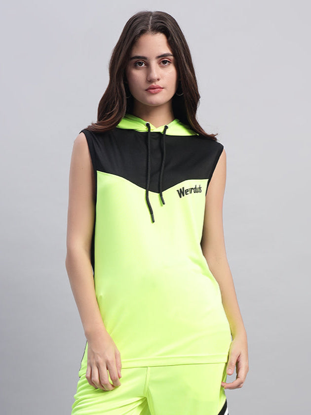 WOMEN'S FRANKY GYM T-SHIRT (NEON GREEN)