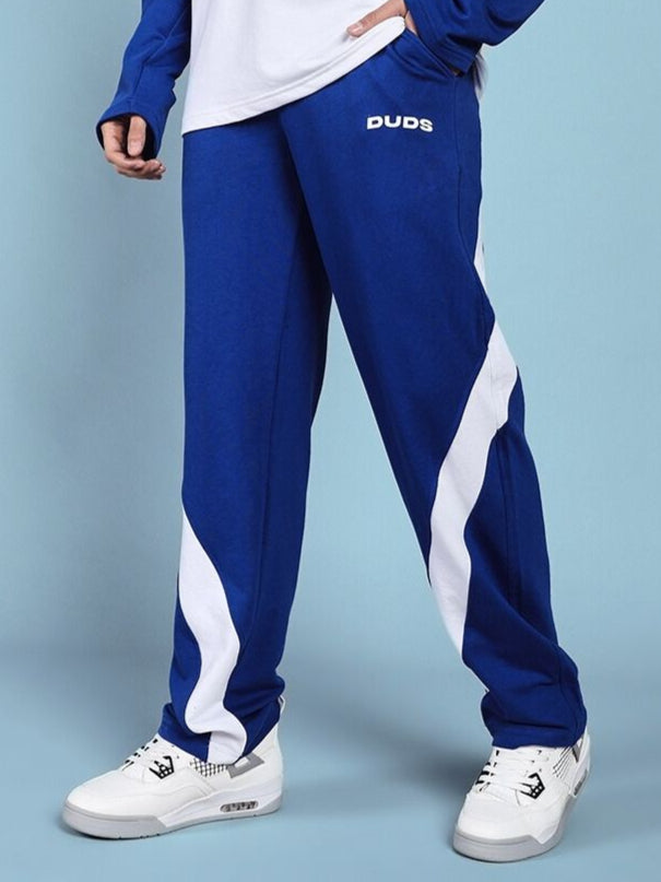 CELESTINE COOL RELAXED FIT JOGGER (BLUE-WHITE)