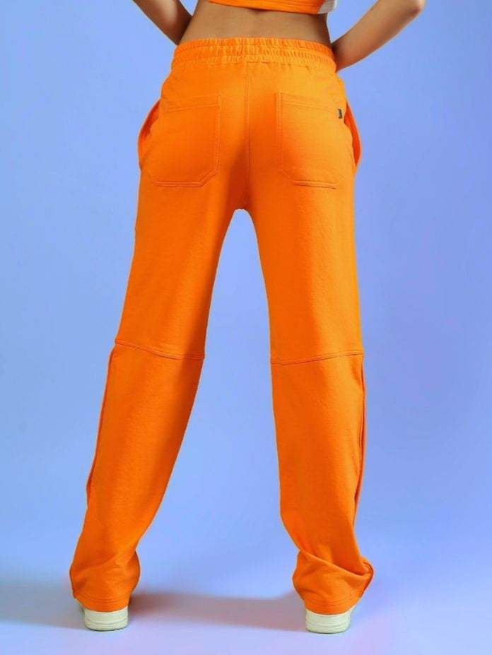 WOMEN'S RACER JOGGERS (ORANGE)