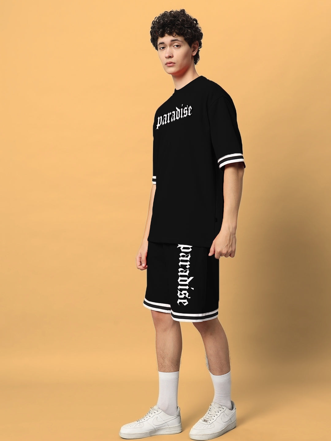 Paradise Colorblock  Co-Ord Set (Black)