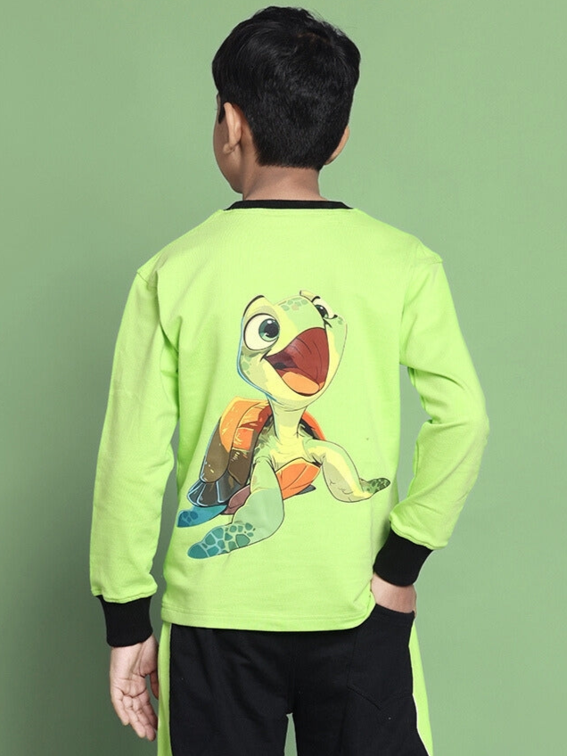 TILLY OVERSIZED SWEATSHIRT FOR BOYS & GIRLS (NEON GREEN)