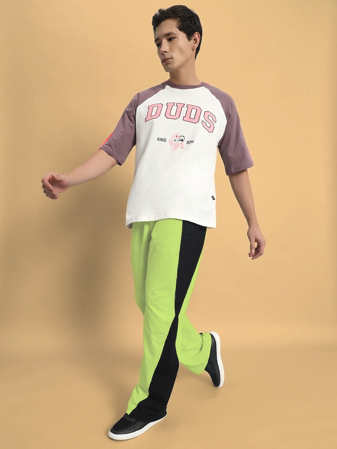 REVIVE SIDE CONTRAST JOGGERS (NEON GREEN)