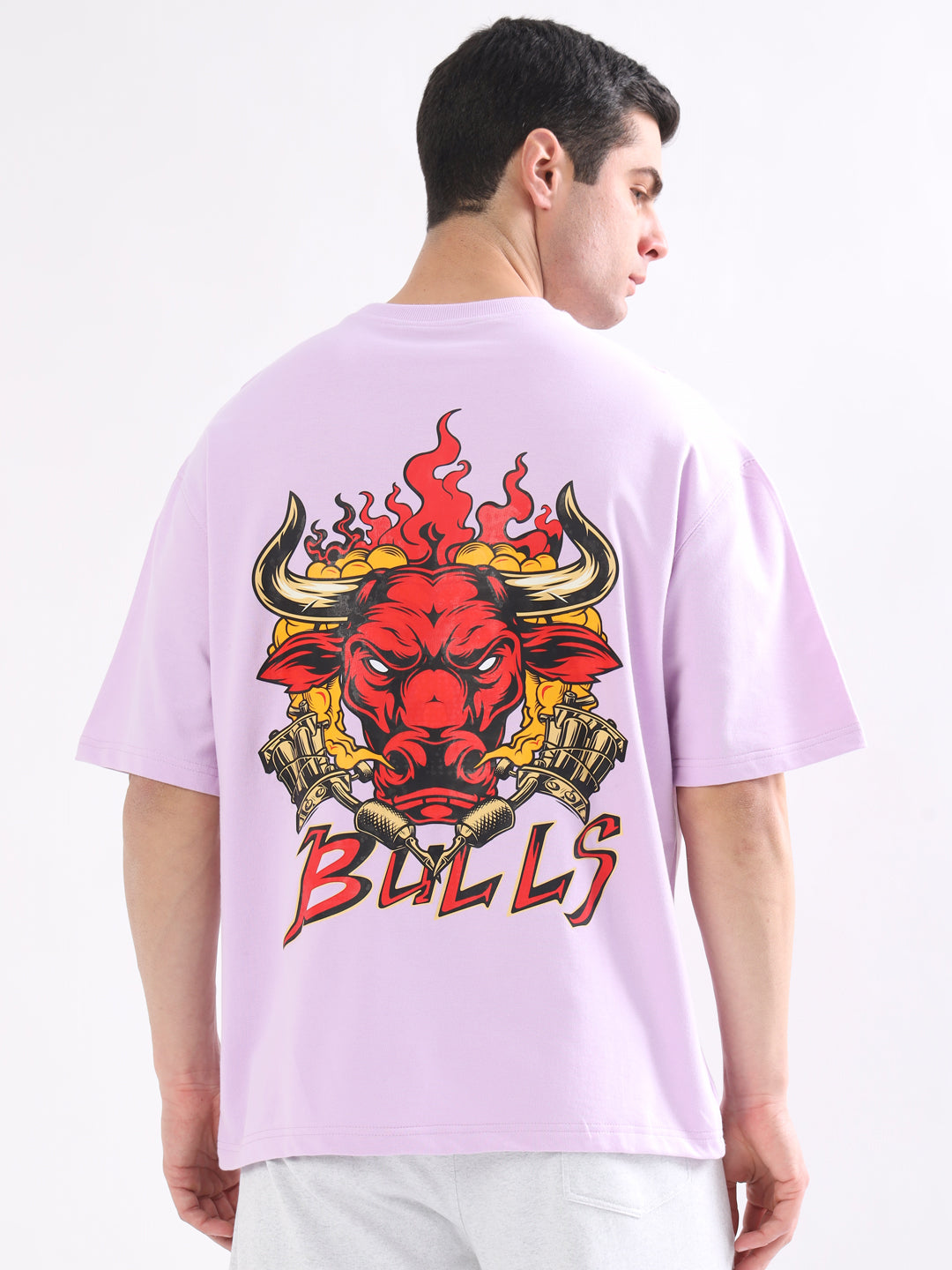 Wild Bull Over-Sized T-Shirt (Lavender)