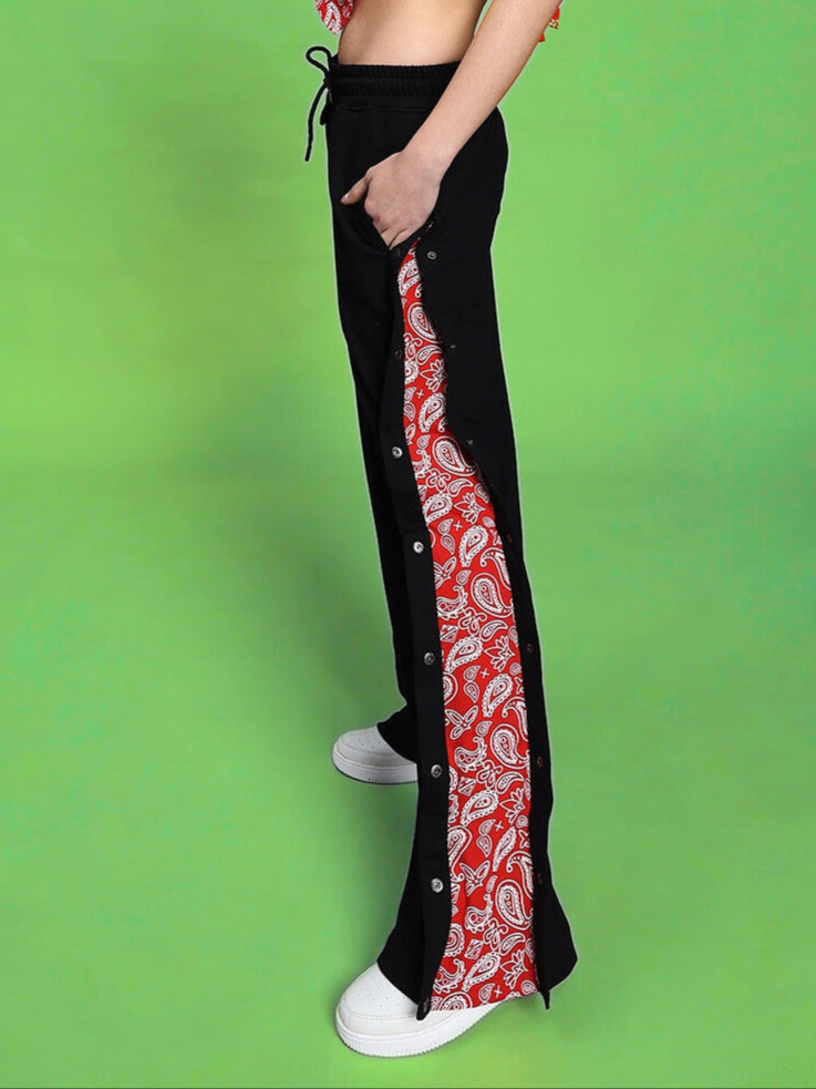 WOMEN'S MAMBO JOGGERS (BLACK-RED)