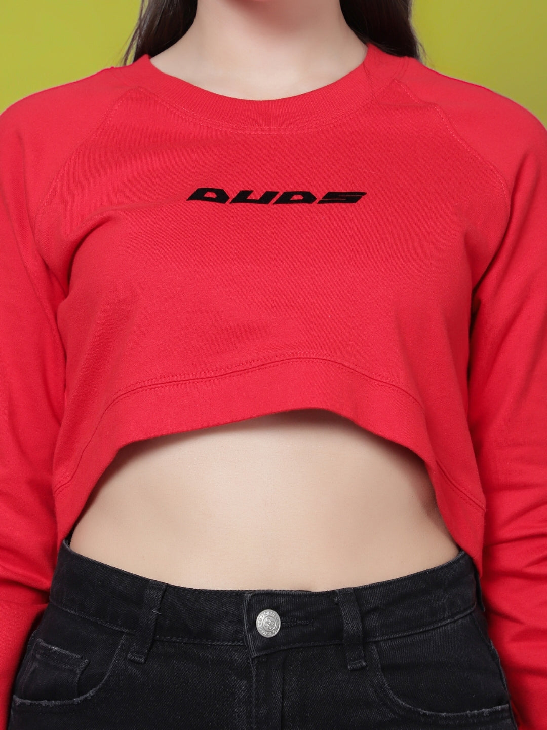 WOMEN'S UNO DUDS CROP-TOP (RED)