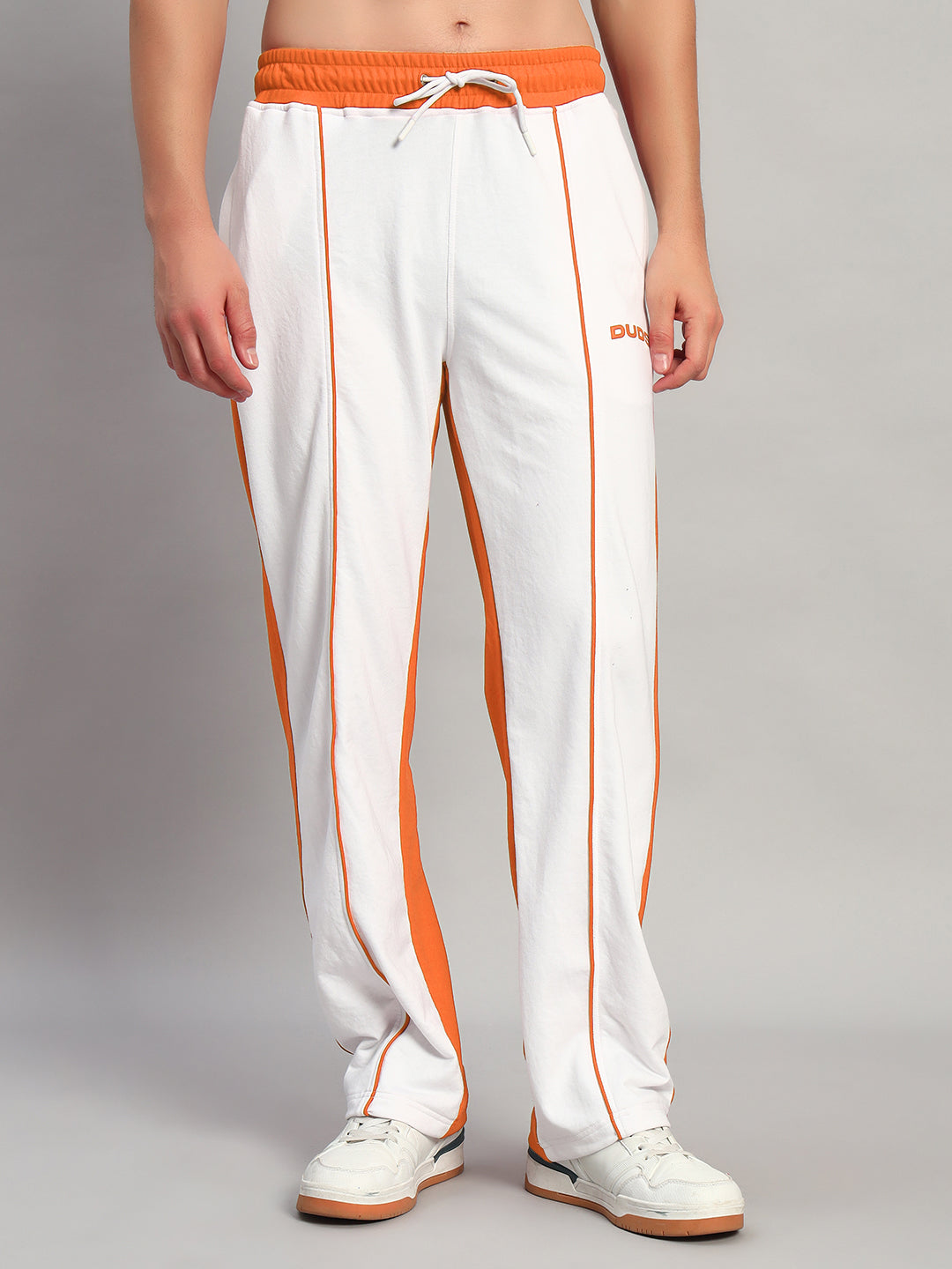LAGOON RELAXED FIT JOGGERS (WHITE ORANGE)