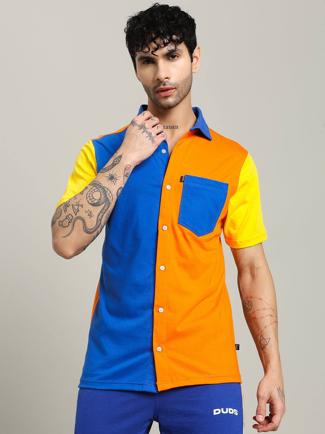 APEX REGULAR FIT SHIRT (MULTI ORANGE)
