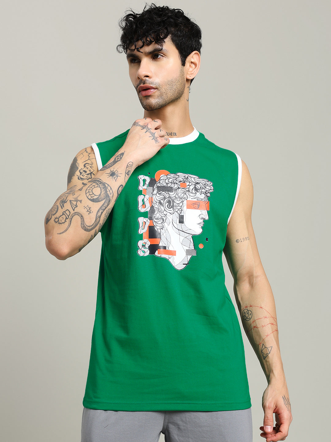 STREAM REGULAR FIT T-SHIRT (GREEN)